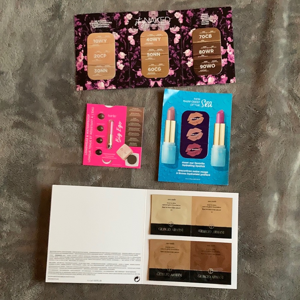 💚3/$10 Make Up Sample Cards